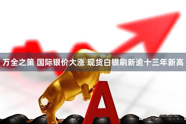 万全之策 国际银价大涨 现货白银刷新逾十三年新高
