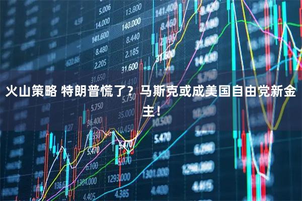 火山策略 特朗普慌了？马斯克或成美国自由党新金主！