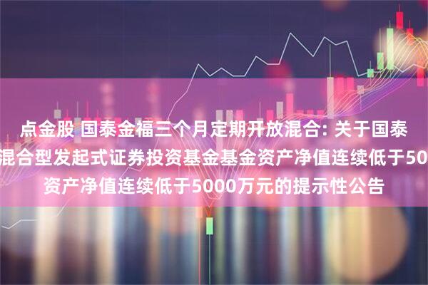 点金股 国泰金福三个月定期开放混合: 关于国泰金福三个月定期开放混合型发起式证券投资基金基金资产净值连续低于5000万元的提示性公告